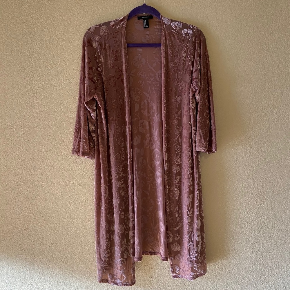 Velvet Floral Kimono